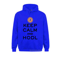 Keep Calm and HODL Sportswear Bitcoin Cryptocurrency Miners Meme Printed Streetwear Sweatshirt Men Gift Clothes