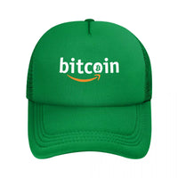 Bitcoin X Amazon Alternate Mesh Baseball Cap Bitcoin Crypto Btc Blockchain Geek Hats Golf Hats Wholesale New Trucker Cap