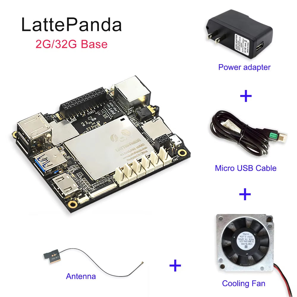 Lattepanda 4G+64GB Board, Intel X86 X64 Z8350 Quad Core 1.8Ghz Full Windows10/Linux Arduinoatmega32U4 on Board,Deep Learning