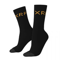 New Men'S Socks Casual Xrp Ripple Side by Side Bitcoin Crypto Sock Polyester Crypto Women Socks Spring Summer Autumn Winter