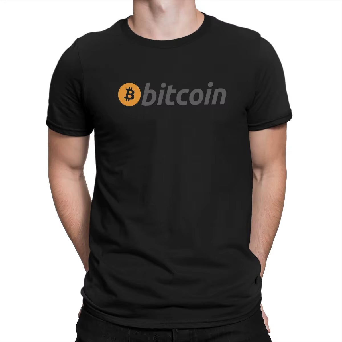 2021 Classic Bitcoin Cryptocurrency Meme T Shirt Punk O-Neck Tshirt Polyester Clothing